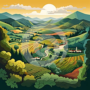 Napa Valley Elegance: Vineyards, Wineries, and Golden Valleys