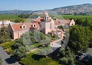 Napa Valley winery, from the air