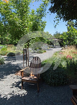 Napa Valley Winery, outdoor tasting area
