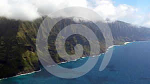 Napali Coast from bird's eye view