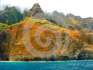 Napali Coastline Rugged Cliffs Hawaii