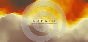 Napalm burns. Abstract background with dynamic effect. Trendy gradients. Can be used for advertising, marketing, presentation