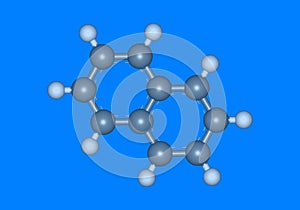Naphtalene molecular model