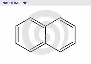 Naphthalene hydrocarbon molecule