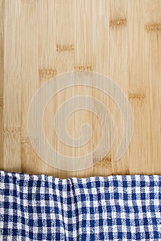Napkin on wooden table