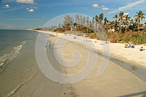 Naples, Florida twilight beachline