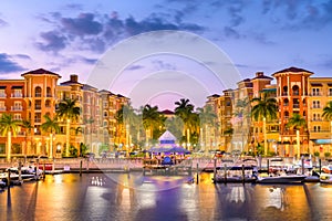 Naples, Florida, USA Town Skyline