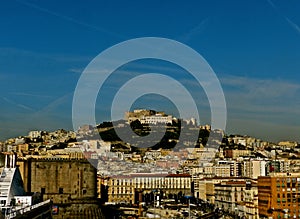 Naples, Italy Hill top City Scape