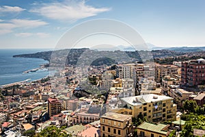Naples, Italy. View of the Posillipo peninsula photo