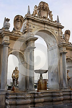 Naples -La fontana dell`immacolatella-I-Italy photo