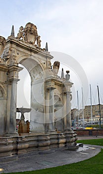 Naples -La fontana dell`immacolatella-II-Italy photo