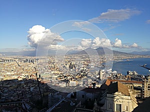 Naples - Panoramic view from Castel Sant`Elmo