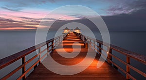 Naples Pier at sunset