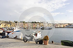 Procida, 13/3/2020,  Procida`s touristic harbour