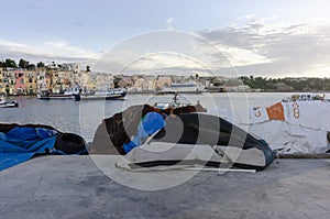 Procida, 13/3/2020,  Procida`s touristic harbour