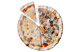 Napole pizza and Cheese pizza