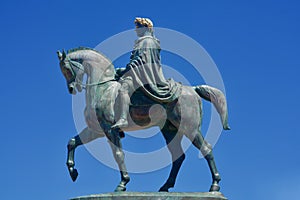 Napoleon Bonaparte on a horse