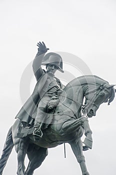 Napoleon statue on Horseback