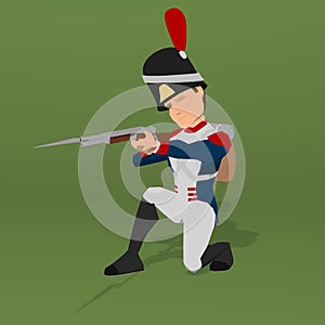 Napoleonic soldier photo