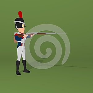 Napoleonic soldier photo