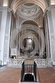 Napoli - Accesso alle Catacombe di San Gaudioso dal transetto della Basilica di Santa Maria alla Sanit photo
