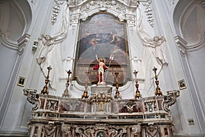 Napoli  - Altare sinistro della Chiesa di Santa Maria di Costantinopoli