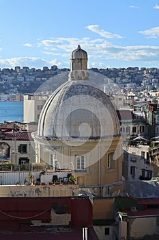 Napoli - Cupola della chiesa della Concezione da Rampa Pizzofalcone photo