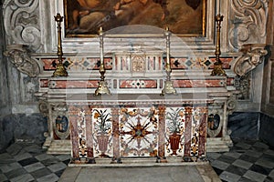 Napoli - Paliotto della Cappella di San Bonaventura in Santa Maria La Nova