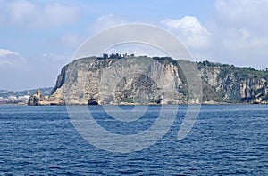 Napoli - Panorama del Parco Virgiliano dall`aliscafo photo