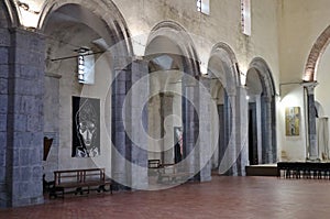 Napoli - Scorcio della navata sinistra della Basilica di San Gennaro fuori le mura photo