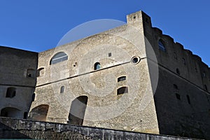 Napoli - Scorcio di Castel Sant`Elmo da Largo San Martino