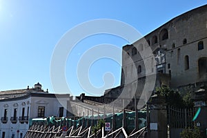 Napoli - Scorcio di Castel Sant`Elmo da via Angelini