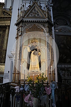 Napoli - Statua di San Vincenzo Ferreri nella Basilica Santa Maria alla Sanit photo