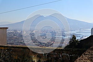 Napoli - Vesuvio dalla scalinata della Pedamentina photo