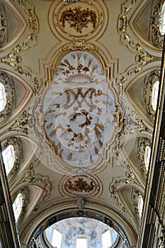 Napoli Ã¢â¬â Volta della navata della Chiesa del GesÃÂ¹ Vecchio photo