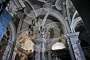 Napoli - Volte affrescate della Chiesa di San Domenico Soriano