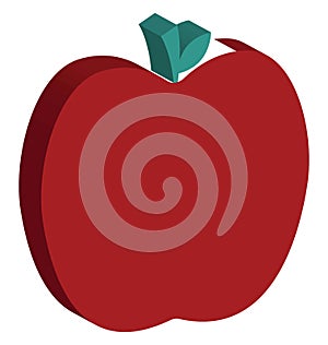 Apple Isolated Vector Icon Editable photo