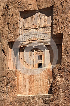 Naqsh-e Rustam, an necropolis in Pars Province, Iran.