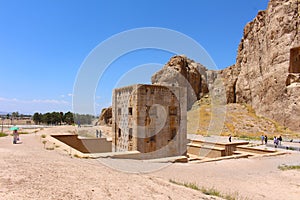 Naqsh-e Rustam, Iran. Cube of Zoroaster