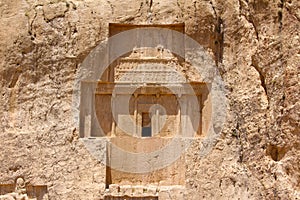 Naqsh-e Rustam, Iran. Tomb of Darius I Darius the Great. photo