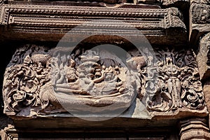 Narai Bantomsin lintel of Prasat Phanom Rung It is the most famous antiquities of Thailand. believed to have been stolen around 19