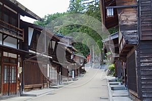 Narai-juku with torii gate
