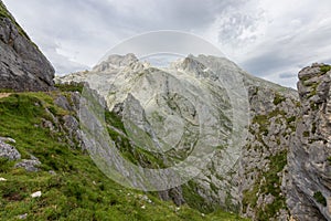 Naranjo de Bulnes mountain in Asturias Spain