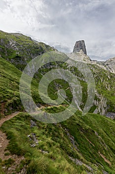 Naranjo de Bulnes mountain in Asturias Spain