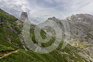 Naranjo de Bulnes mountain in Asturias Spain photo