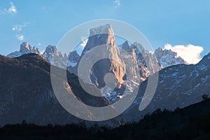 Naranjo de Bulnes mountain peak in Picos de Europa national park, Asturias, Spain photo