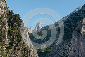 Naranjo de Bulnes in Picos de Europa National Park, Asturias in Spain photo