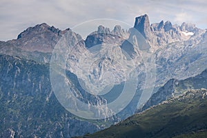 Naranjo de Bulnes in Picos de Europa National Park, Asturias in Spain photo