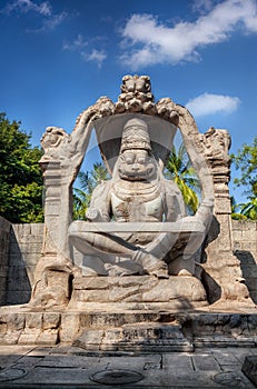 Narasimha statue in Hampi