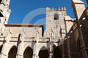 Narbonne city Cathedral of Saint-Just town center in south France
